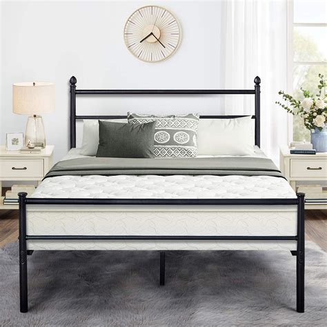 metal bed frame box spring|overstock queen box spring.